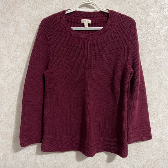 Style & Co wine sweater. - Picture 4 of 4